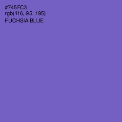 #745FC3 - Fuchsia Blue Color Image