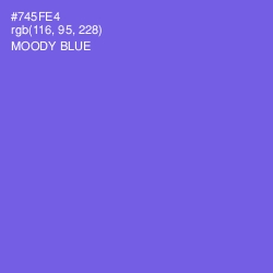 #745FE4 - Moody Blue Color Image