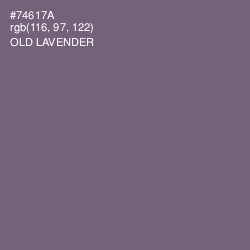#74617A - Old Lavender Color Image