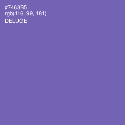 #7463B5 - Deluge Color Image