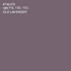 #746470 - Old Lavender Color Image