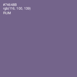 #74648B - Rum Color Image