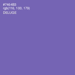 #7464B3 - Deluge Color Image