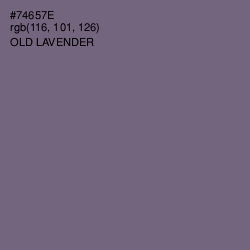 #74657E - Old Lavender Color Image