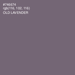 #746674 - Old Lavender Color Image