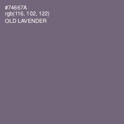 #74667A - Old Lavender Color Image