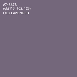 #74667B - Old Lavender Color Image
