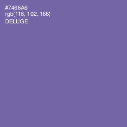 #7466A6 - Deluge Color Image