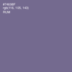 #74698F - Rum Color Image