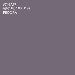 #746A77 - Fedora Color Image