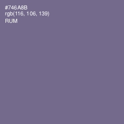 #746A8B - Rum Color Image