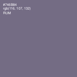 #746B84 - Rum Color Image