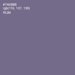 #746B8B - Rum Color Image