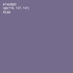 #746B8D - Rum Color Image