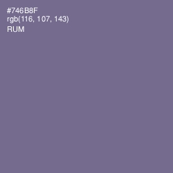 #746B8F - Rum Color Image