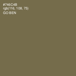 #746C4B - Go Ben Color Image