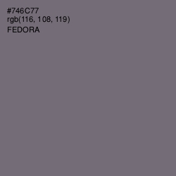 #746C77 - Fedora Color Image