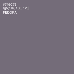#746C78 - Fedora Color Image