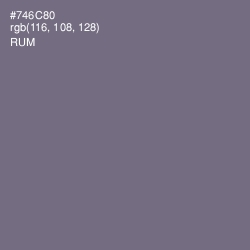 #746C80 - Rum Color Image