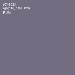 #746C81 - Rum Color Image