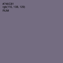 #746C81 - Rum Color Image