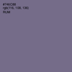 #746C88 - Rum Color Image