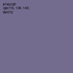 #746C8F - Rum Color Image