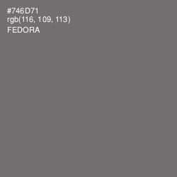 #746D71 - Fedora Color Image