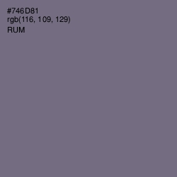 #746D81 - Rum Color Image