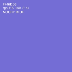 #746DD6 - Moody Blue Color Image
