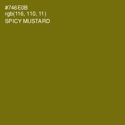 #746E0B - Spicy Mustard Color Image