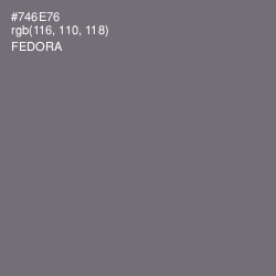 #746E76 - Fedora Color Image