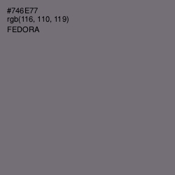 #746E77 - Fedora Color Image