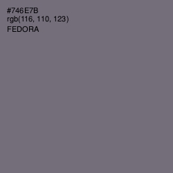 #746E7B - Fedora Color Image