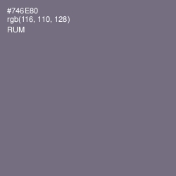 #746E80 - Rum Color Image
