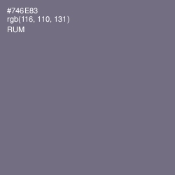 #746E83 - Rum Color Image