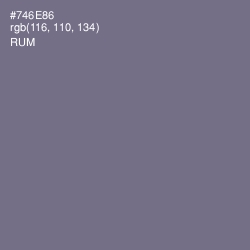#746E86 - Rum Color Image