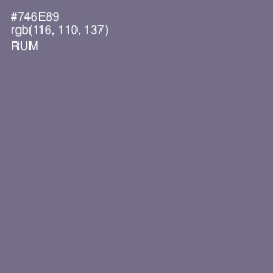 #746E89 - Rum Color Image