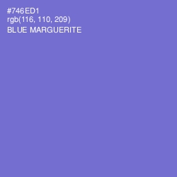 #746ED1 - Blue Marguerite Color Image