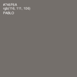 #746F6A - Pablo Color Image