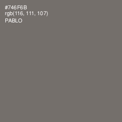 #746F6B - Pablo Color Image