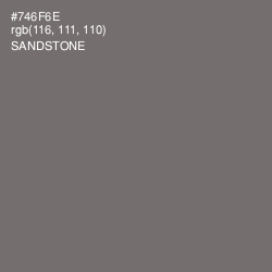 #746F6E - Sandstone Color Image