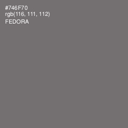 #746F70 - Fedora Color Image