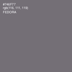 #746F77 - Fedora Color Image
