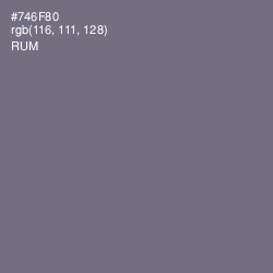 #746F80 - Rum Color Image