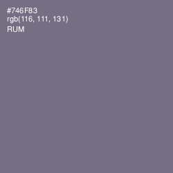 #746F83 - Rum Color Image