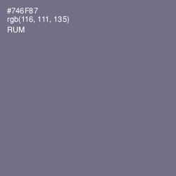 #746F87 - Rum Color Image