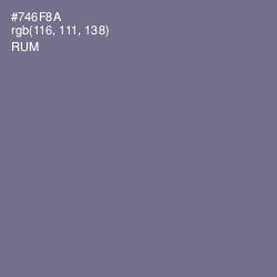 #746F8A - Rum Color Image