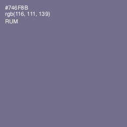 #746F8B - Rum Color Image