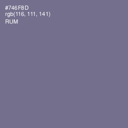 #746F8D - Rum Color Image